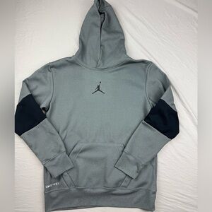 Air Jordan boys Gray and Black Hoodie pullover size Large 12